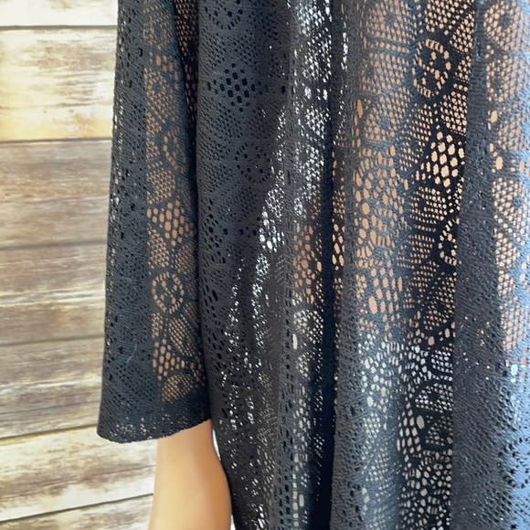 Slinky Brand Black Lace Beach Cover Up - Picture 3 of 8